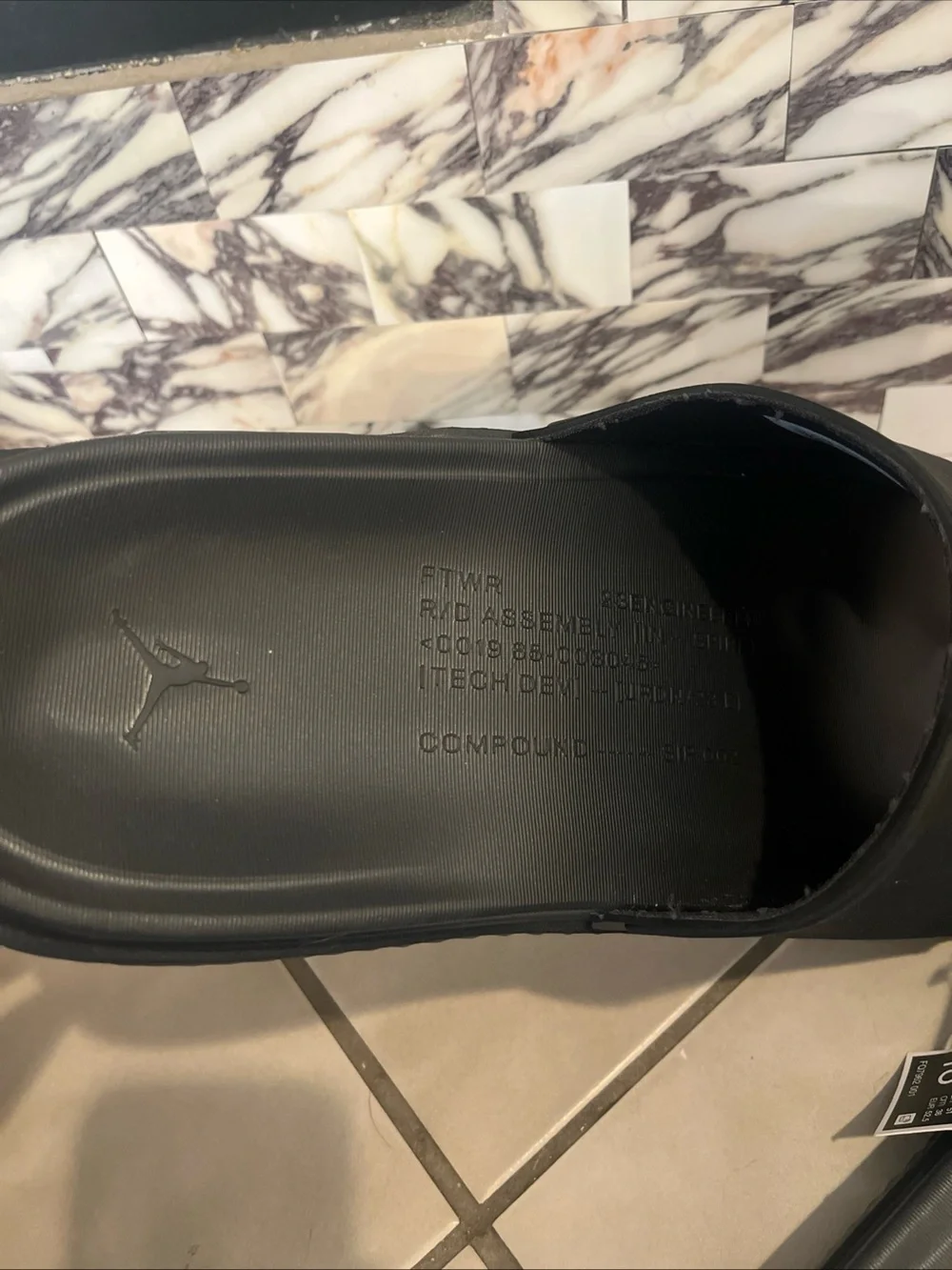 NEW Jordan Jumpman Slide PSG Men's Off Noir/Infrared 23 FQ7962-001 Size 18